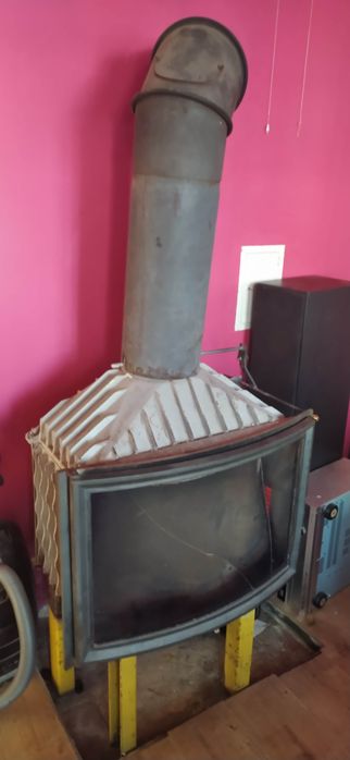 Wkład kominkowy panoramiczny uszkodzony