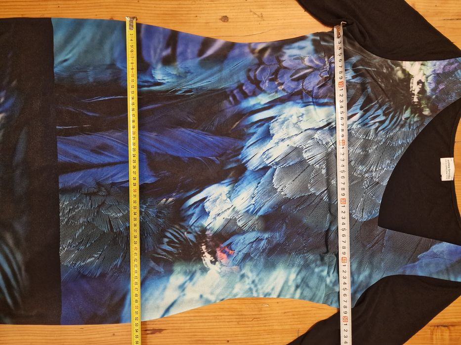 Ashley Brooke sukienka z asymetrycznym dekoltem efektowny nadruk L XL