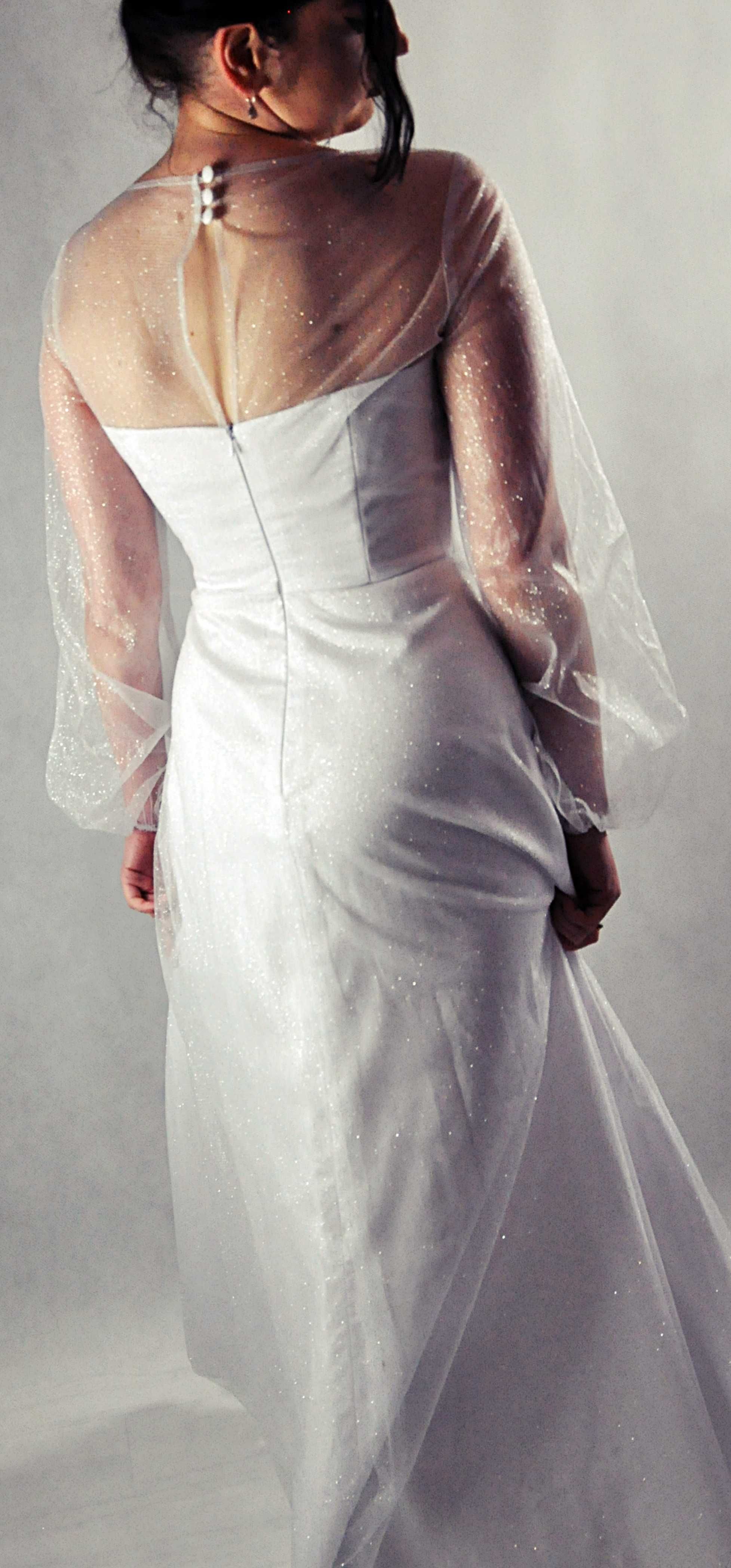 Suknia ślubna Vena brokatowa
