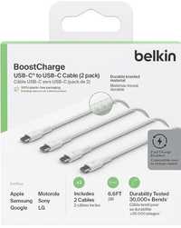 Belkin Kabel USB-C do USB-C w oplocie do szybkiego ładowania urządzeń