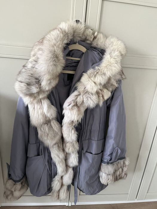 Parka futro naturalne