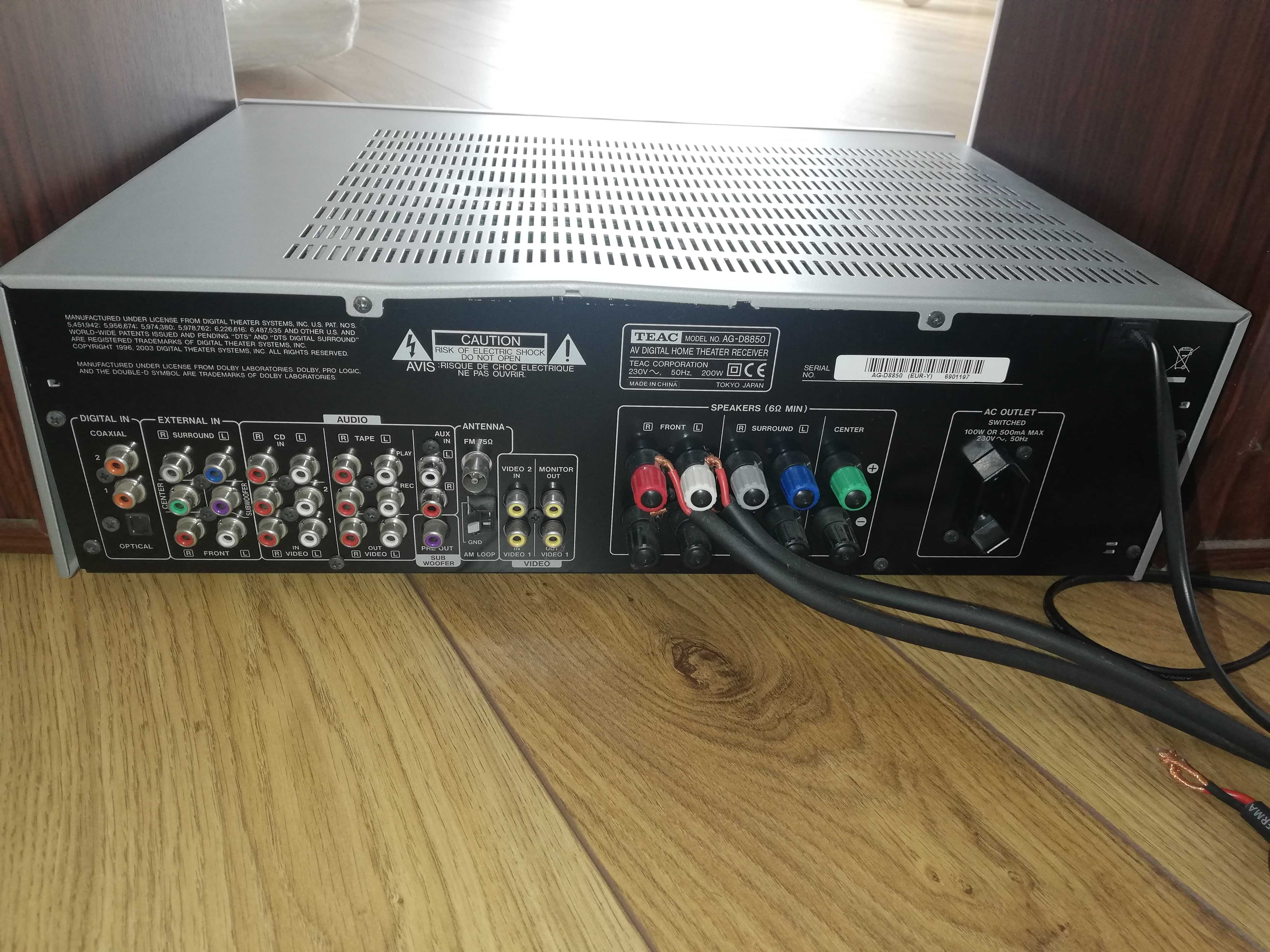 TEAC AG-D8850 Amplituner + 2 głośniki M-AUDIO HTS 700