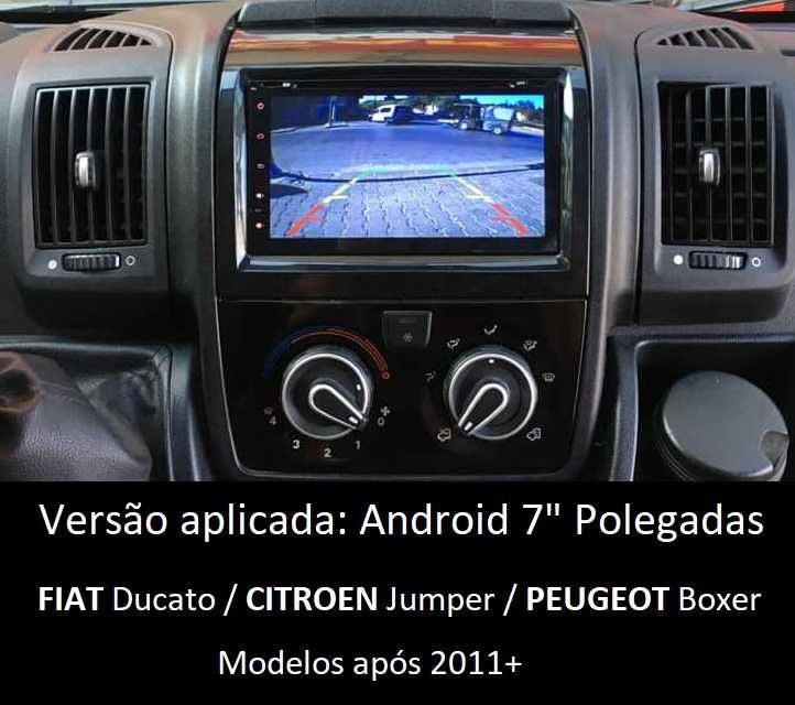 Rádio 2DIN FIAT Ducato • Peugeot Boxer • Citroen Jumper • Android GPS