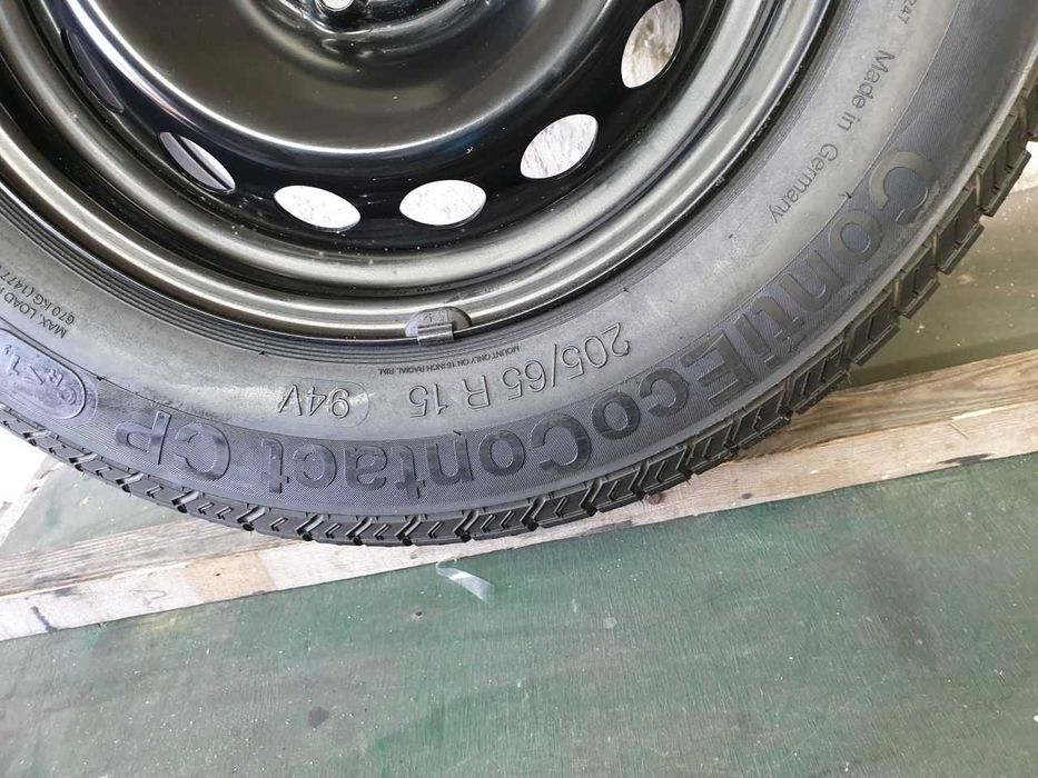 Felga Koło Zapas Volvo R15 5x108 opona Continental 205/65R15 8,2mm