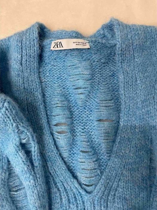 Свитер джемпер светр світер Зара с шерстью