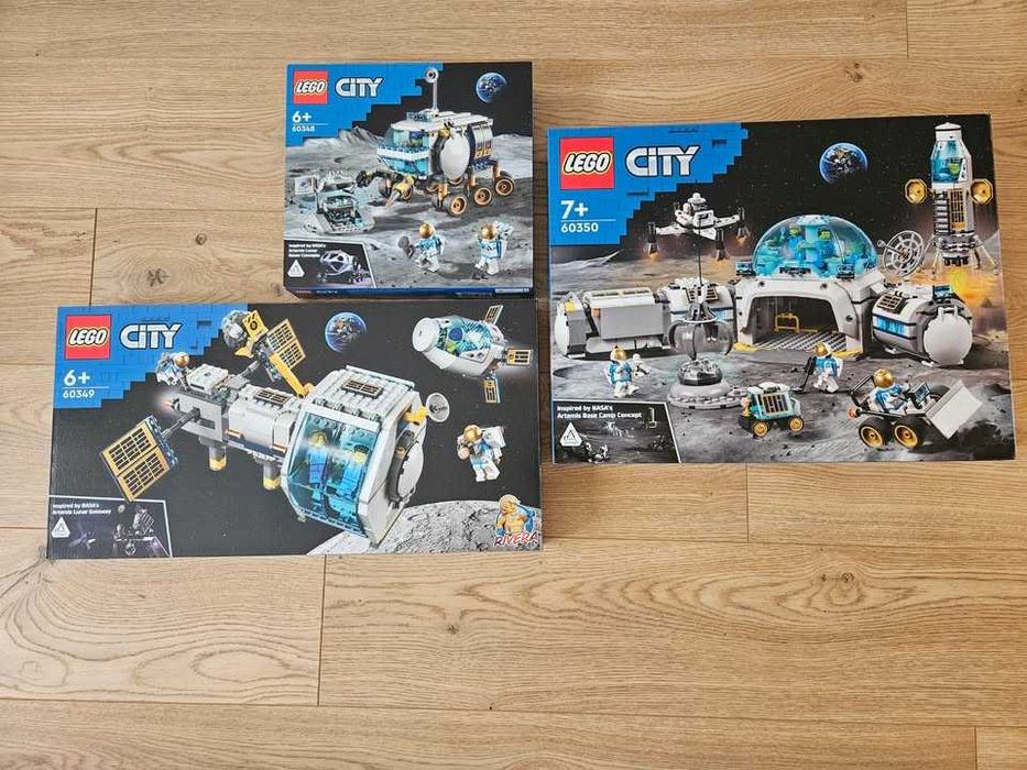 Lego City zestaw trzech 60348, 60349, 60350 - Stacja kosmiczna