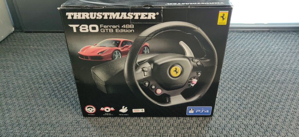 Volunte USB PS4, thrustmater T80 Ferrari 488 GT Edition