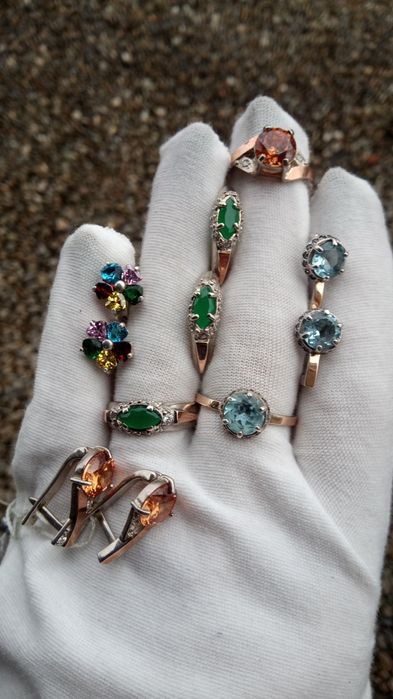 Срібні сережки, ланцюжки, браслети. 925