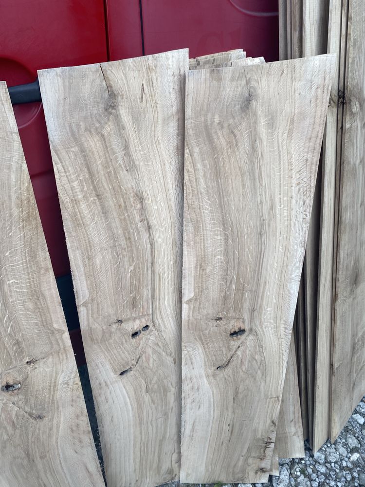 Sprzedam obłogi lamele 7 mm grubość naturalny fornir debowy