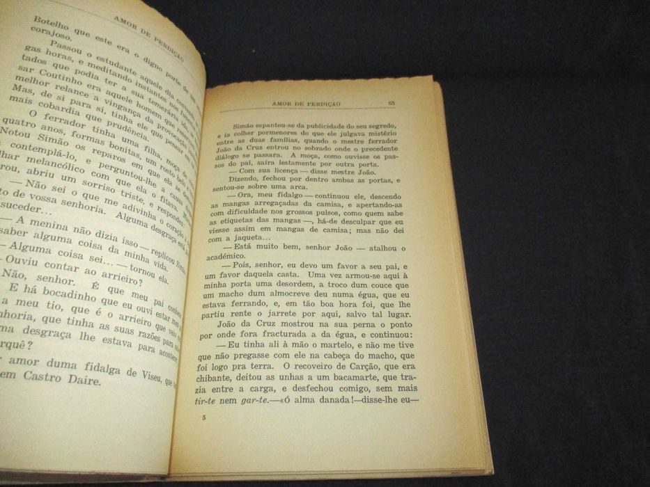 Livro Amor de Perdição Camilo Castelo Branco