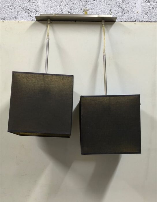 Candeeiro abajur de aplicação ao teto, medidas em foto no anúncio