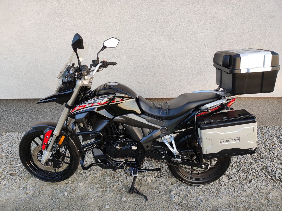 Cyclone rx125 CC kat.b Junak RX one Barton duży Turystyka kufry wtrysk