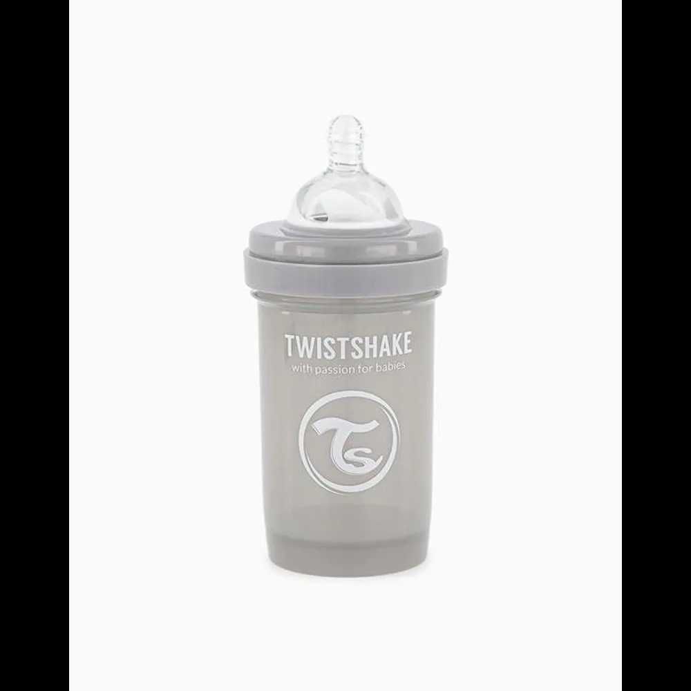 TWISTSHAKE Butelka antykolkowa szara 180ml 6+