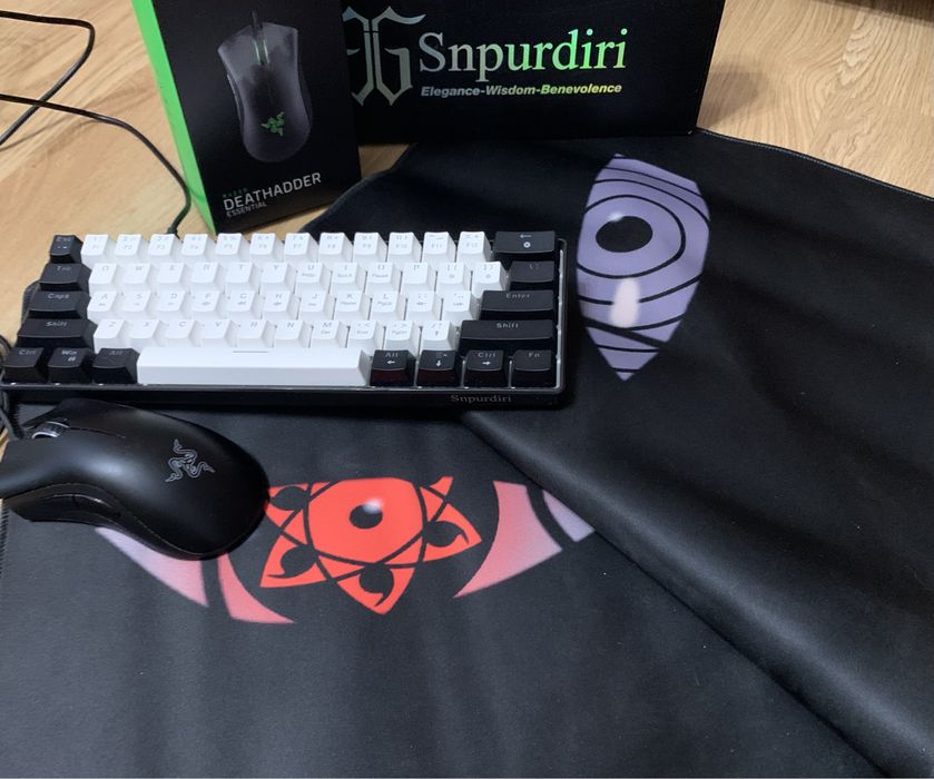 Ігровий кастомний комплект Мишка Razer+механічна клавіатура+коврик