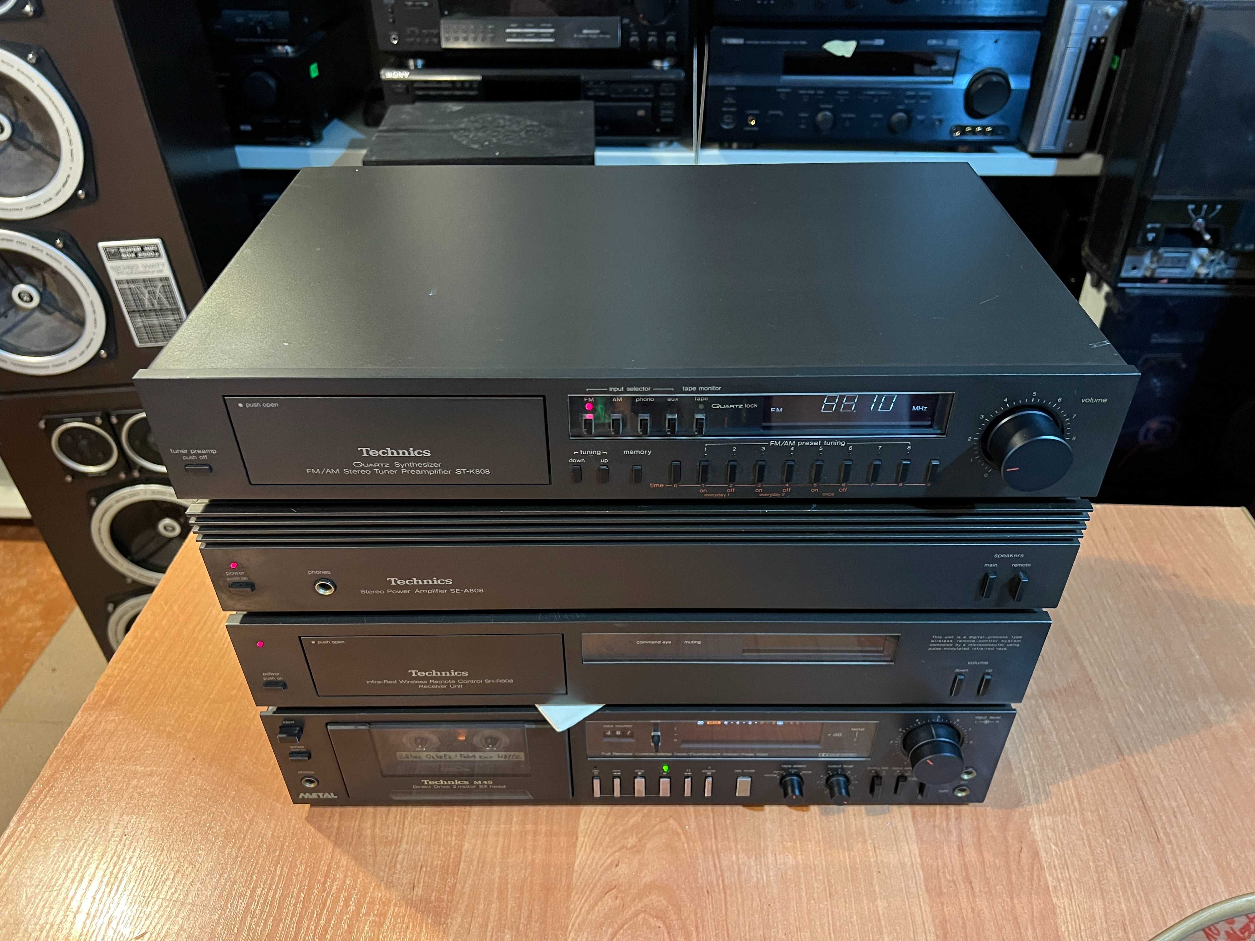 Wieża Technics SE-A808, ST-K808, SH-R808, RS-M45, Audio Room
