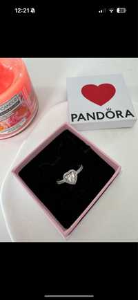 Pierścionek Pandora rozmiar 48 serce srebrny