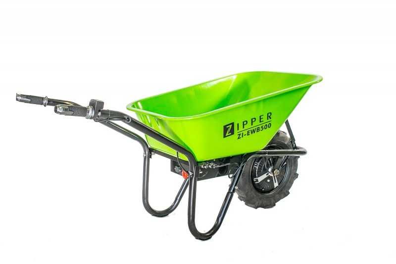 Taczka elektryczna Zipper ZI-EWB500 ogrodowa 150kg/75 litrów