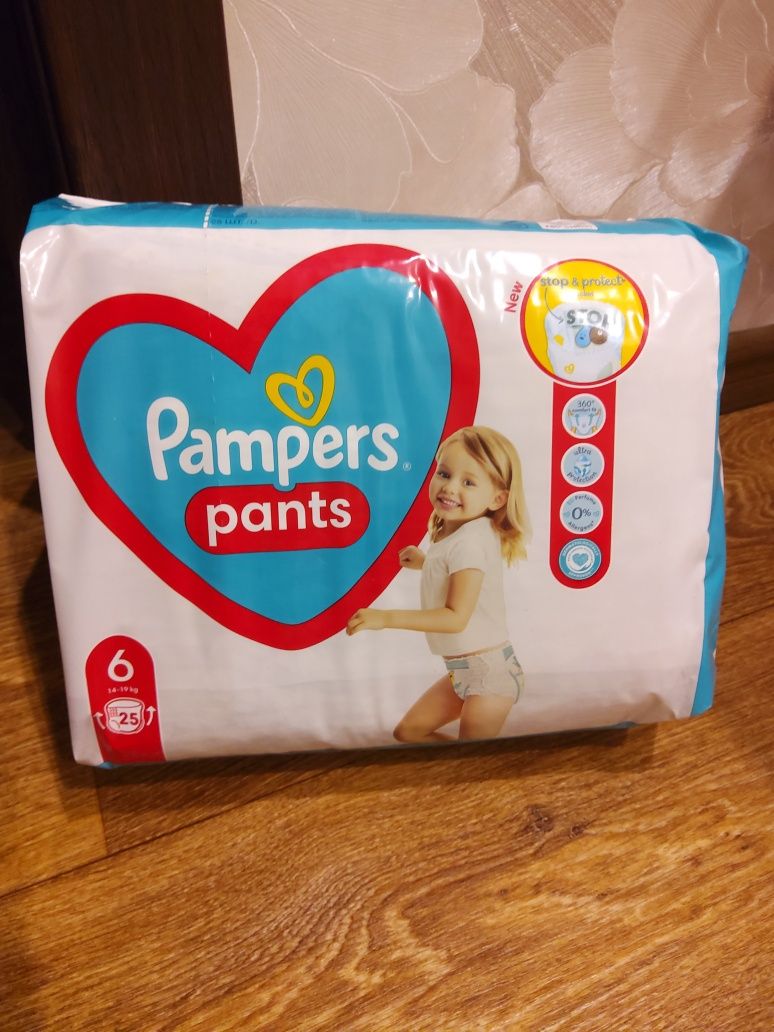 Памперсы-трусики Pampers pants 6 (14-19 кг) 25 шт