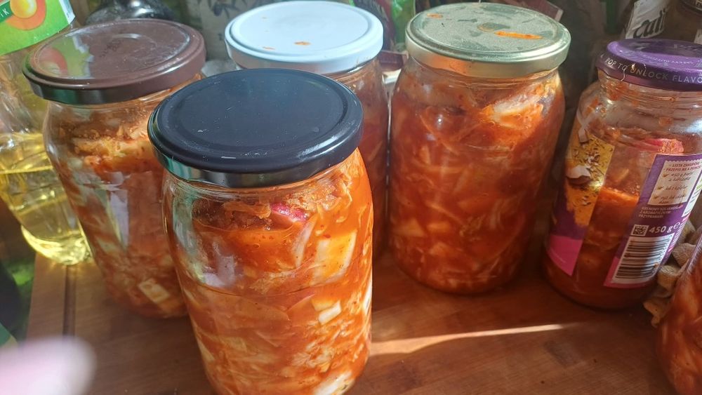 Kimchi wegańskie i sos rybny