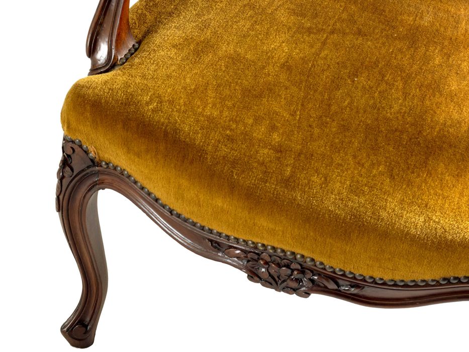 Cadeirões mogno de Cuba século XIX | Luís XV