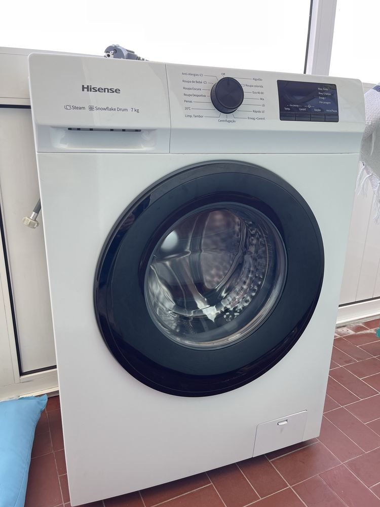 Maquina de lavar Hisense 7kg como nova GARANTIA