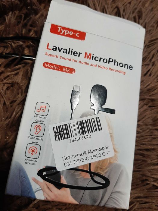 Петличний микрофон Type-C