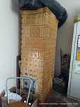Piec kaflowy, stawiany w latach 80tych..