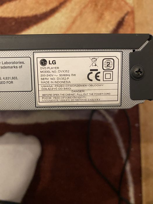 Odtwarzacz dvd lg