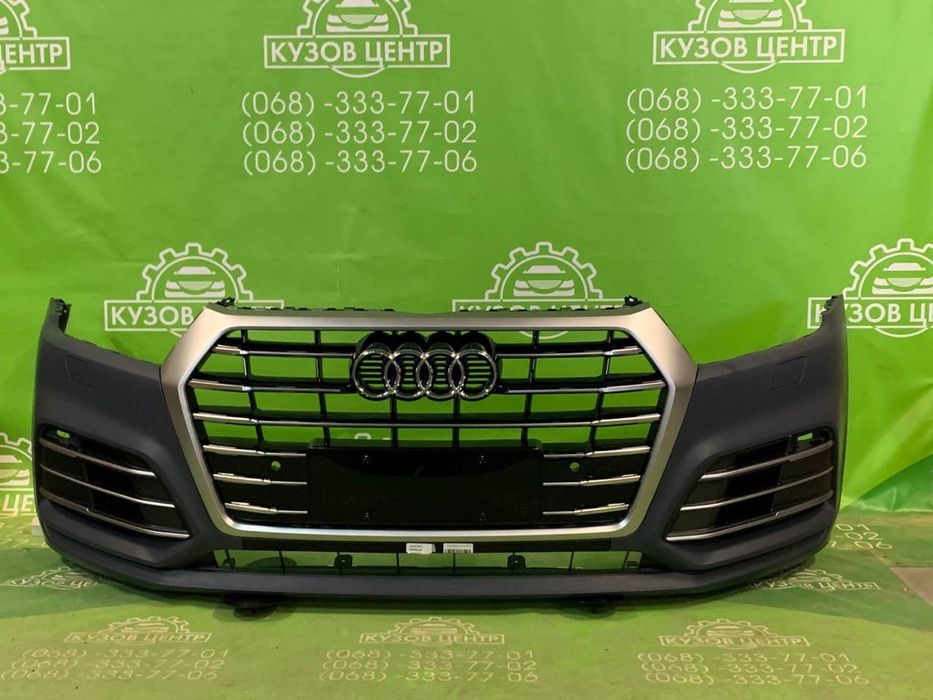 Бампер передний в сборе Audi Q5 2017 - 2020 в НАЯВНОСТІ sq5 решетка
