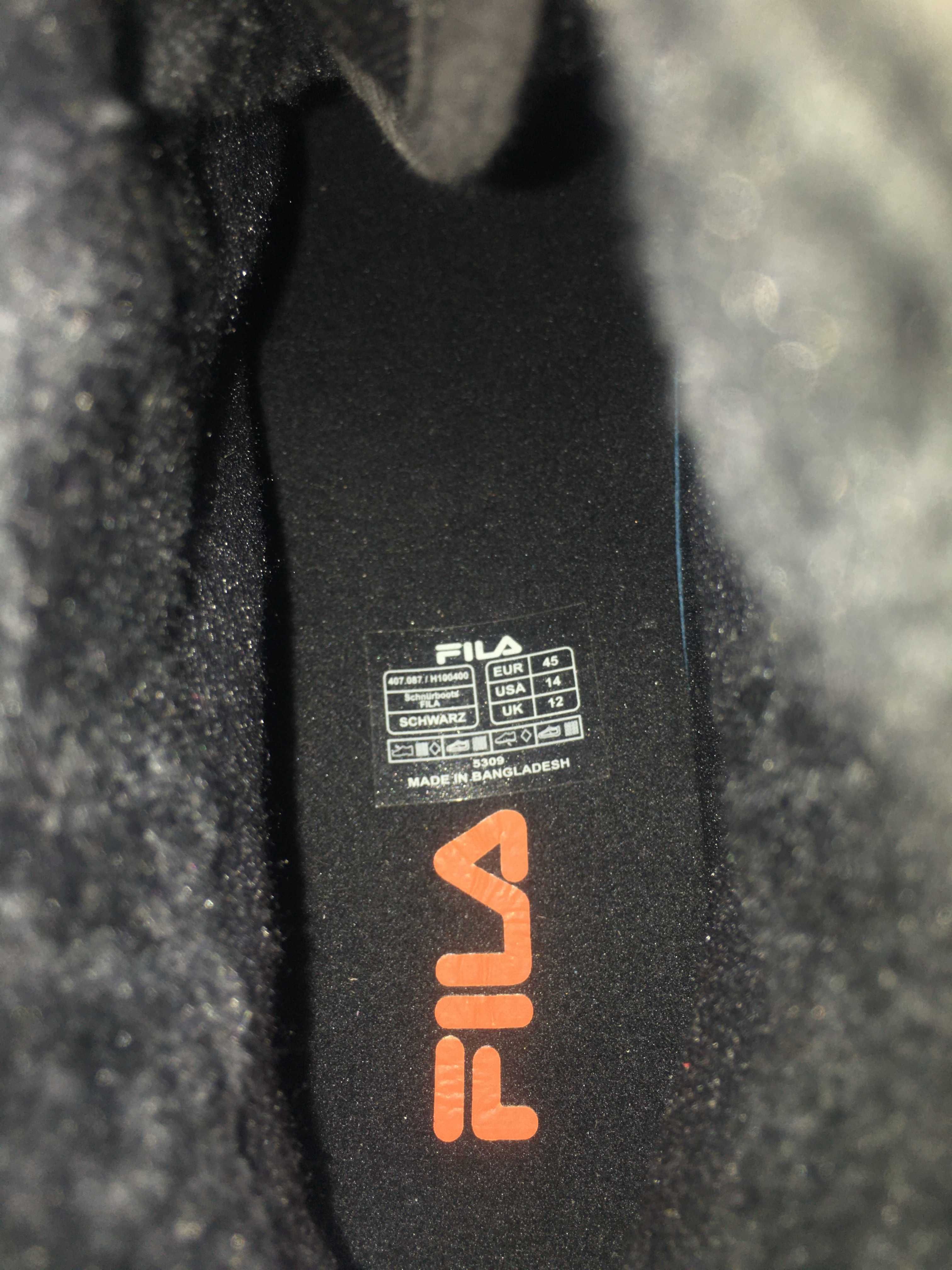 Ботинки FILA водооталкивающая ткань 44 размер