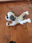 Cão Robô c/ comandos (senta, deita, ladra, etc.)