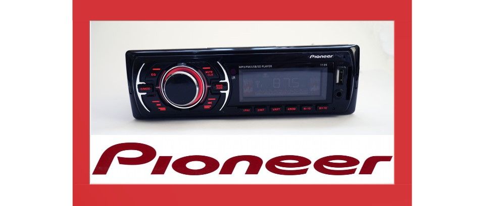 Автомагнитола Pioneer 1136 Usb+Sd+Fm+Aux магнитола Пионер в автомобиль
