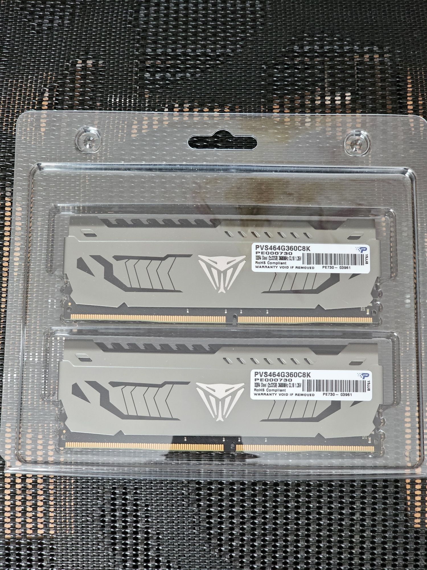 DDR4 Patriot Viper Gaming Steel 3600MHZ 64GB (2 X 32GB)