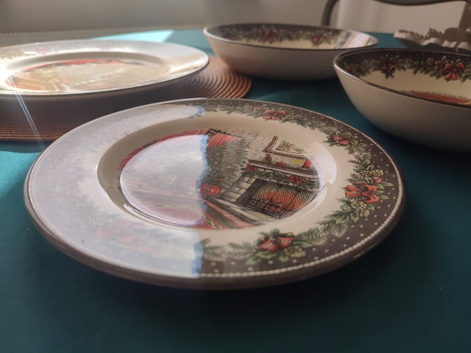 Komplet talerzy swiatecznych