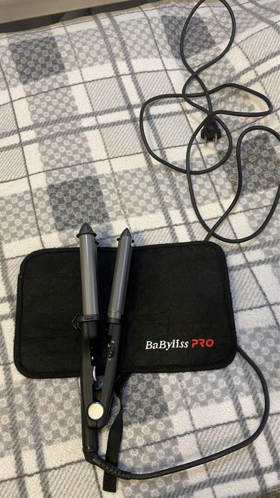 Тройные щипцы для завивки волос. BaByliss PRO
