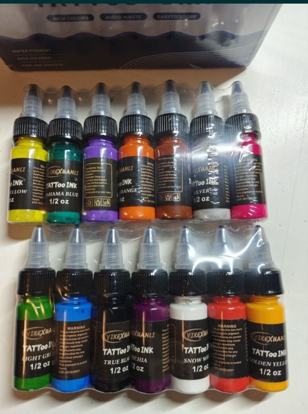 Tusz tusze z henny 14 kolorów x15 ml B388