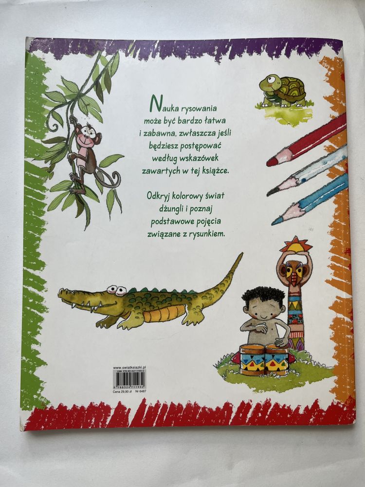 Uczę się rysować dżunglę książka dla dzieci