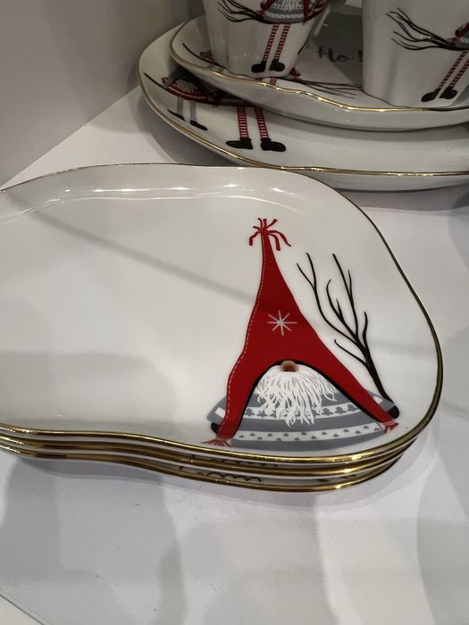 Zestaw Lubiana święta porcelana skrzaty stone age boże narodzenie
