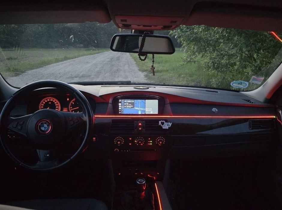 ŚLICZNE BMW E60 523i 200tyś km, serwis ASO, Android, Ambiente