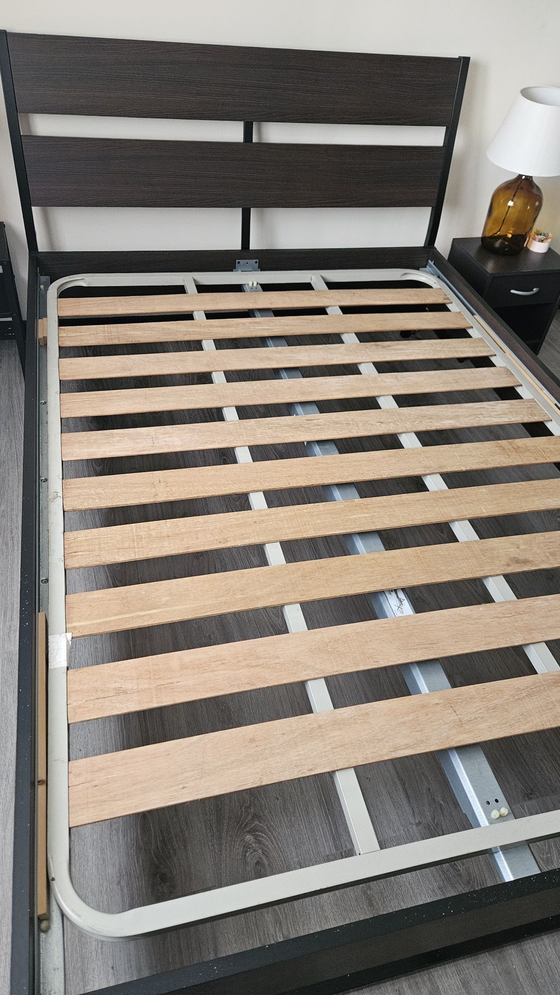 Cama ikea trysil (140x200) + estrado + colchão