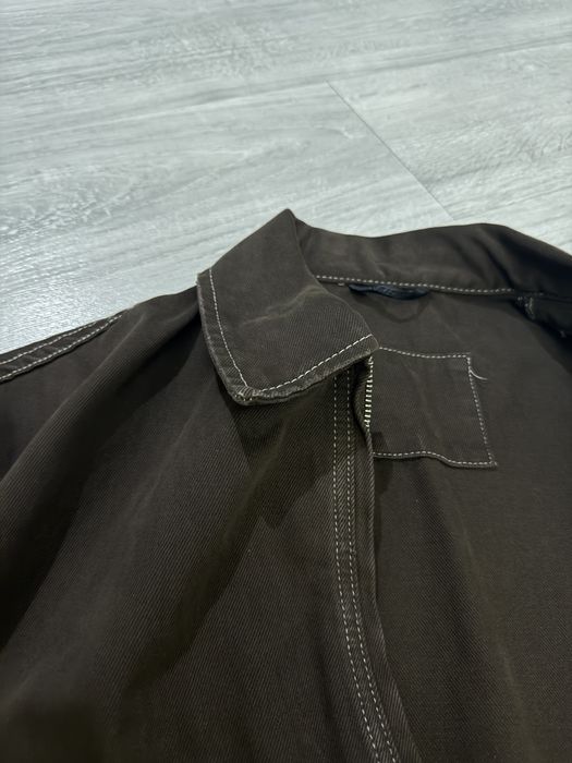 Куртка zara коричнева (джинс)