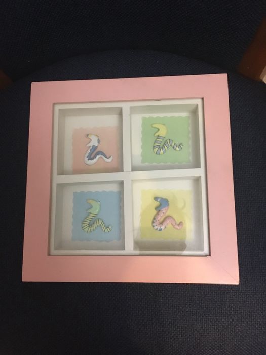 Quadro decorativo rosa