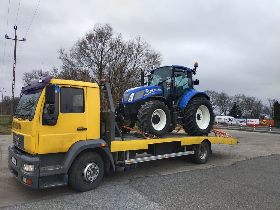Pomoc drogowa- transport maszyn, laweta, holowanie