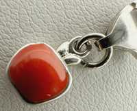 Srebrny charms/zawieszka do bransoletki czerwone jabłko AG925 1,4G