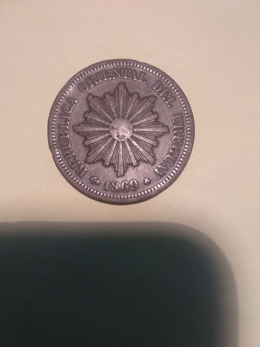 2 centésimos 1869 do Uruguai