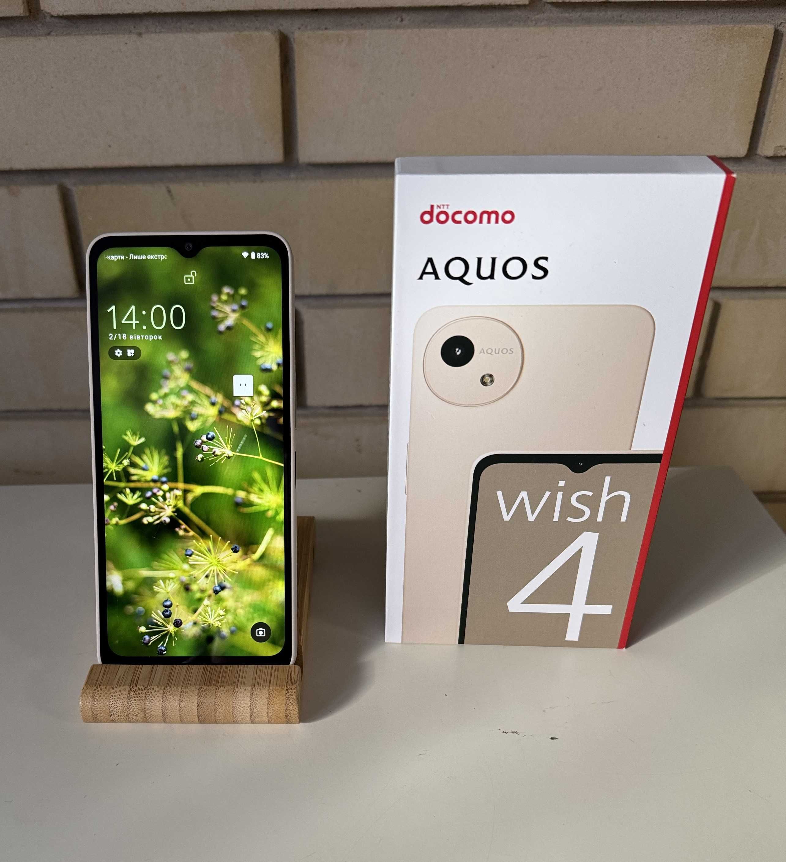 Смартфон из Японии Sharp Aquos wish4 Защита MIL-STD-810H Новые