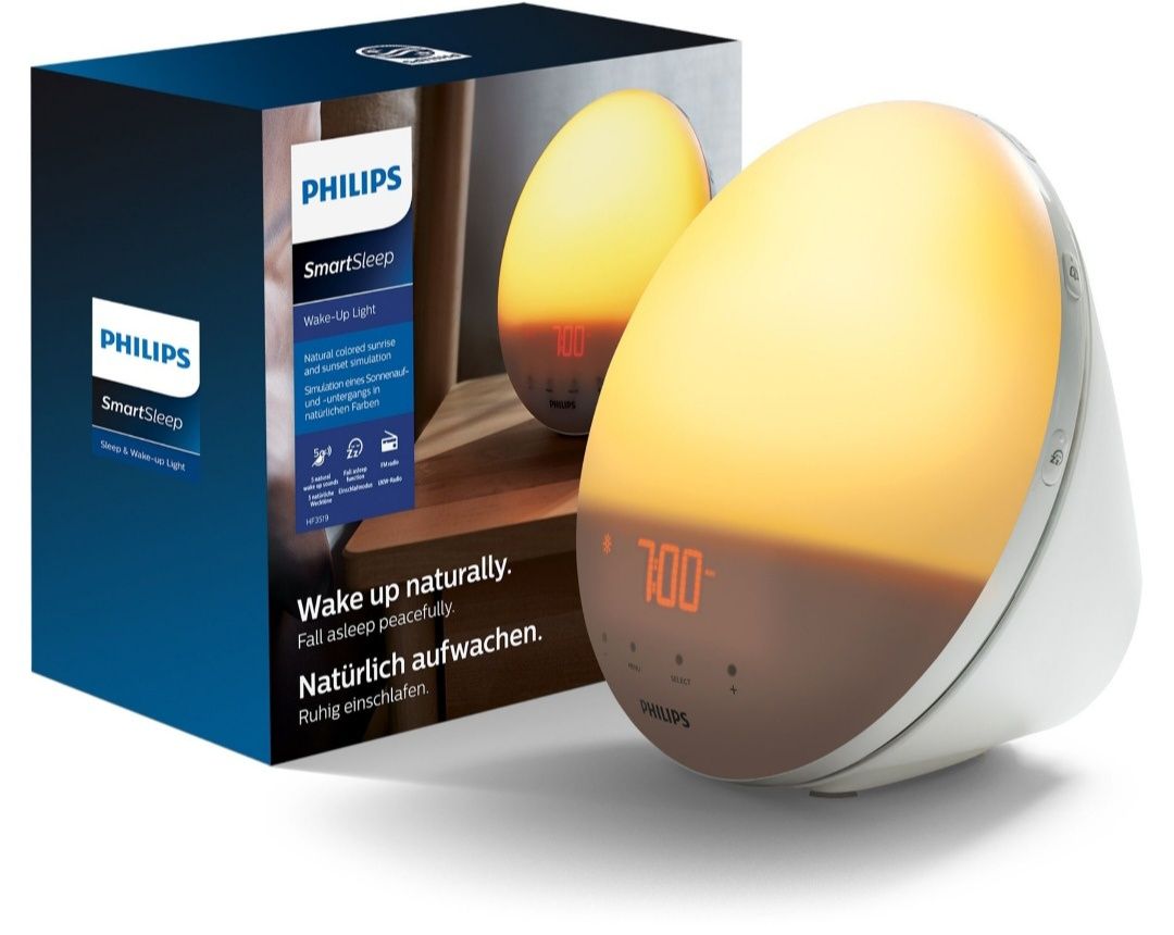 Lampka budzik radio Philips