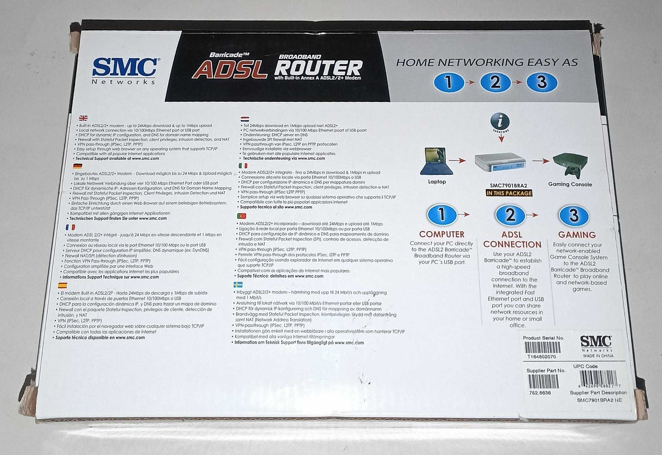 Router SMC Barricade SMC7901BRA2