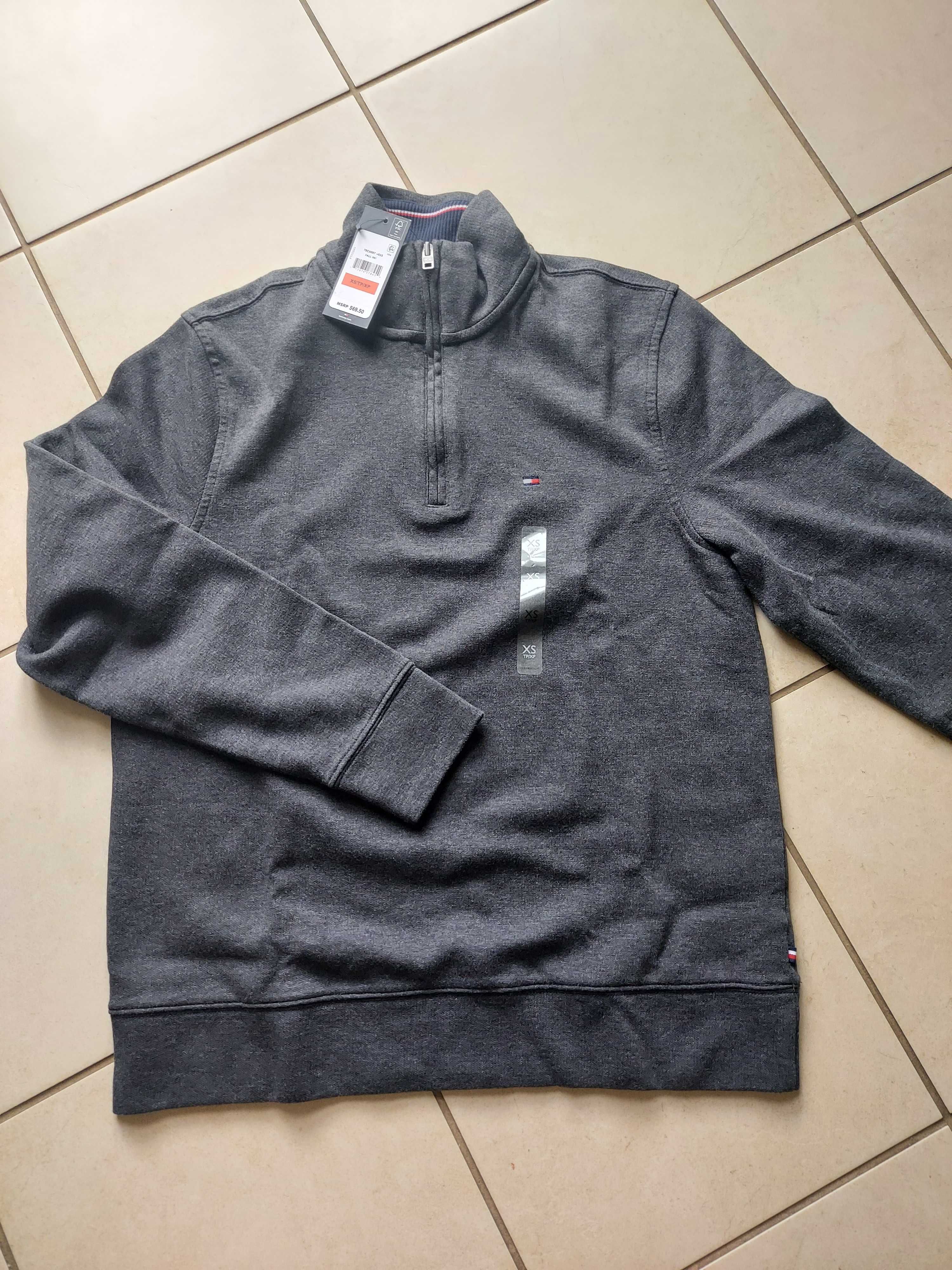 Tommy Hilfiger bluza XS grafitowa ze sklepu w USA