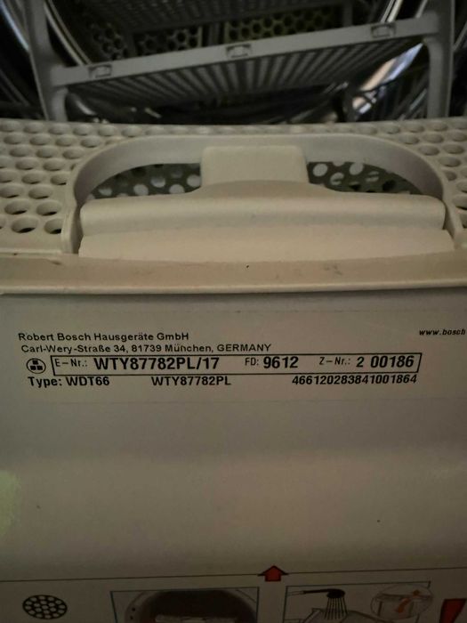 Suszarka Bosch WTY87782PL/17 – uszkodzona pompa ciepła